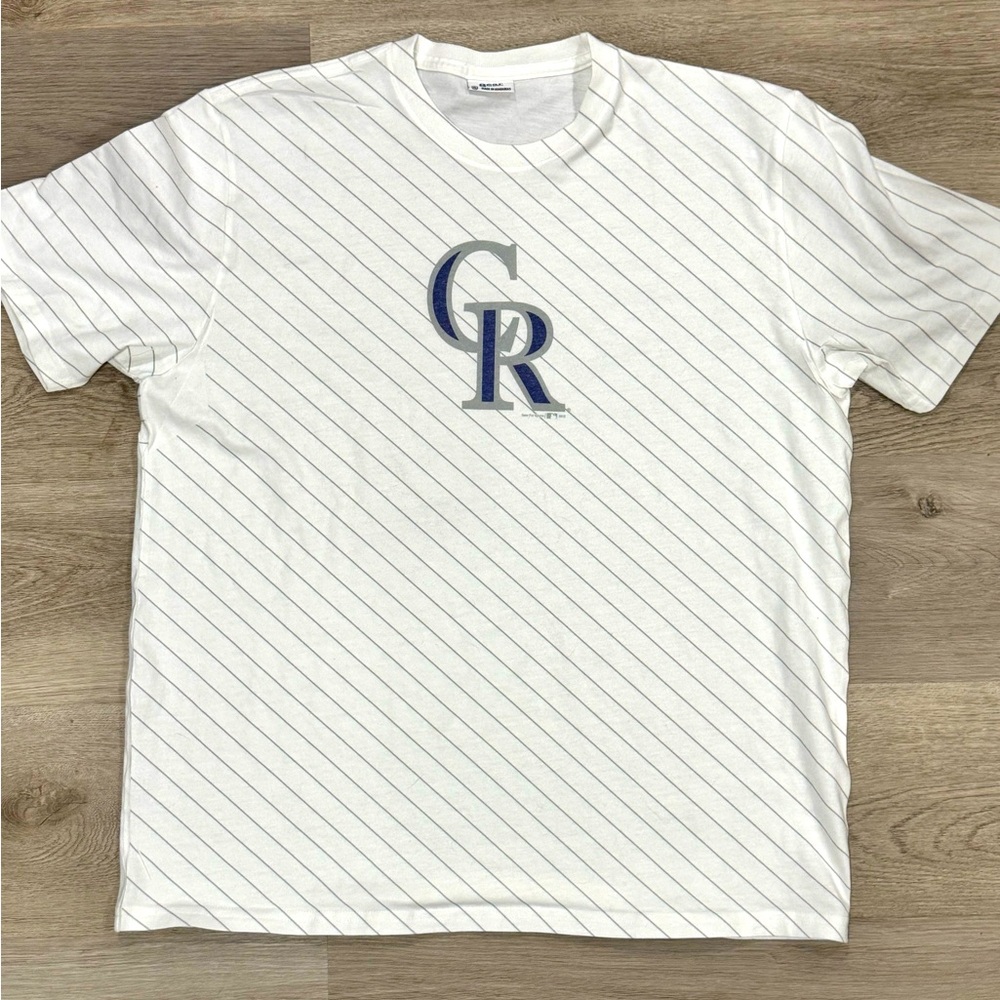 Vintage Colorado Rockies Pinstripe T-Shirt